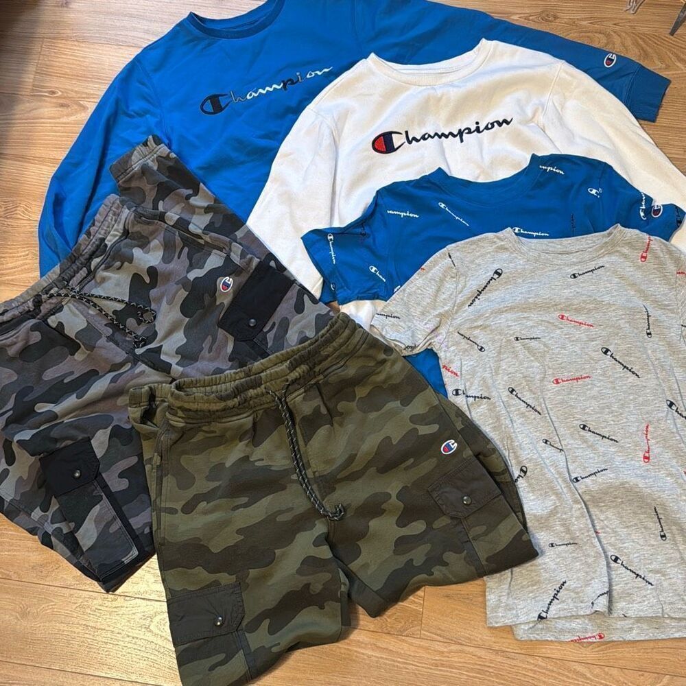 boys champion clothing‎ bundle s-xl (6 pieces)
